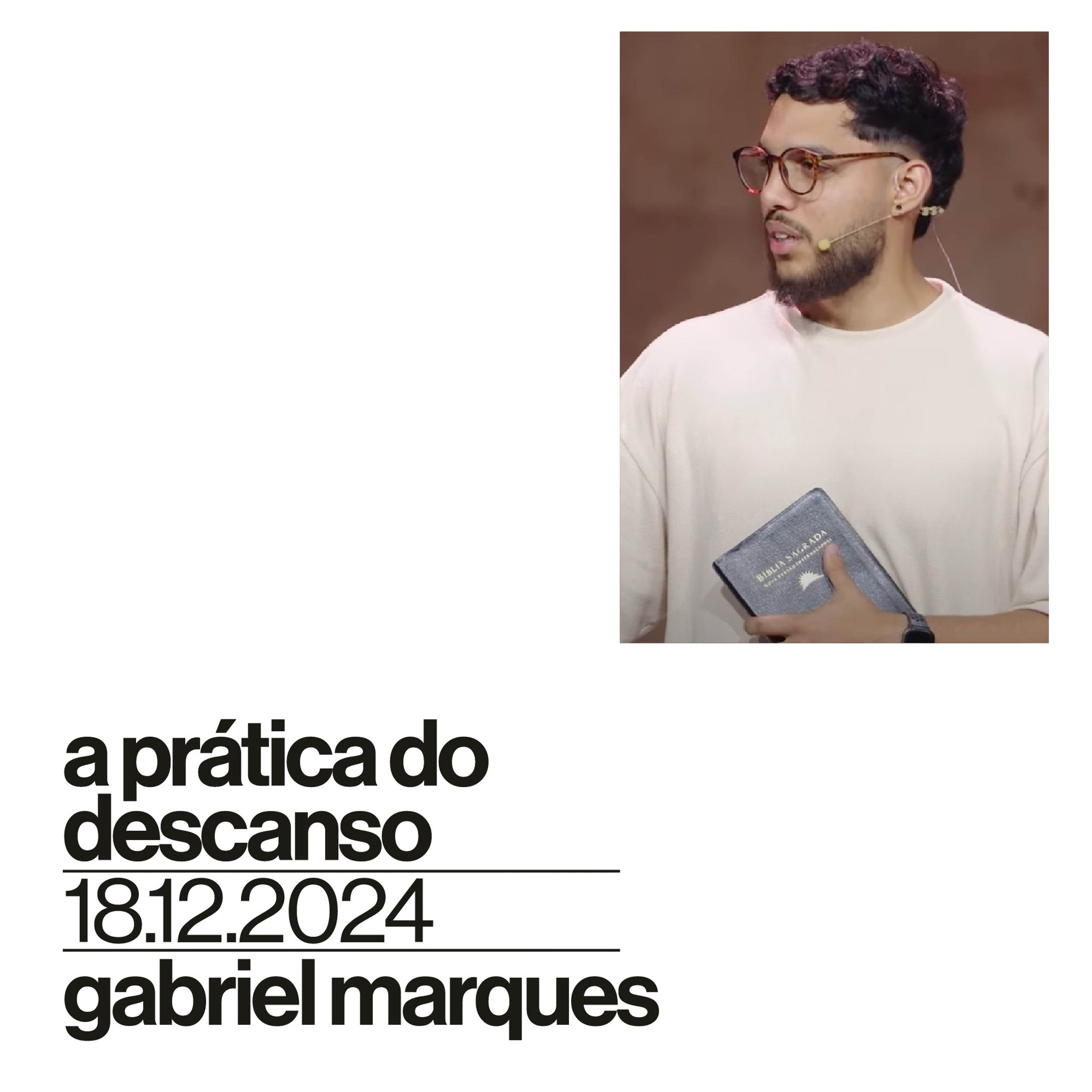 A prática do descanso | Igreja Por Amor | Gabriel Marques | 18 de Dezembro de 2024 episode artwork