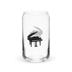 glasses on the piano