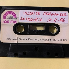 Entrevista Vicente Fernandez - WOJO- Radio Ambiente-Chicago- Carlos Nuño 1986