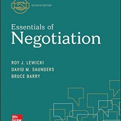 Get [PDF EBOOK EPUB KINDLE] ISE Essentials of Negotiation by Roy Lewicki, Bruce Barry
