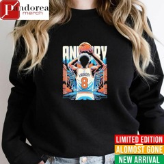 New York Knicks OG Anunoby Jr behind shirt