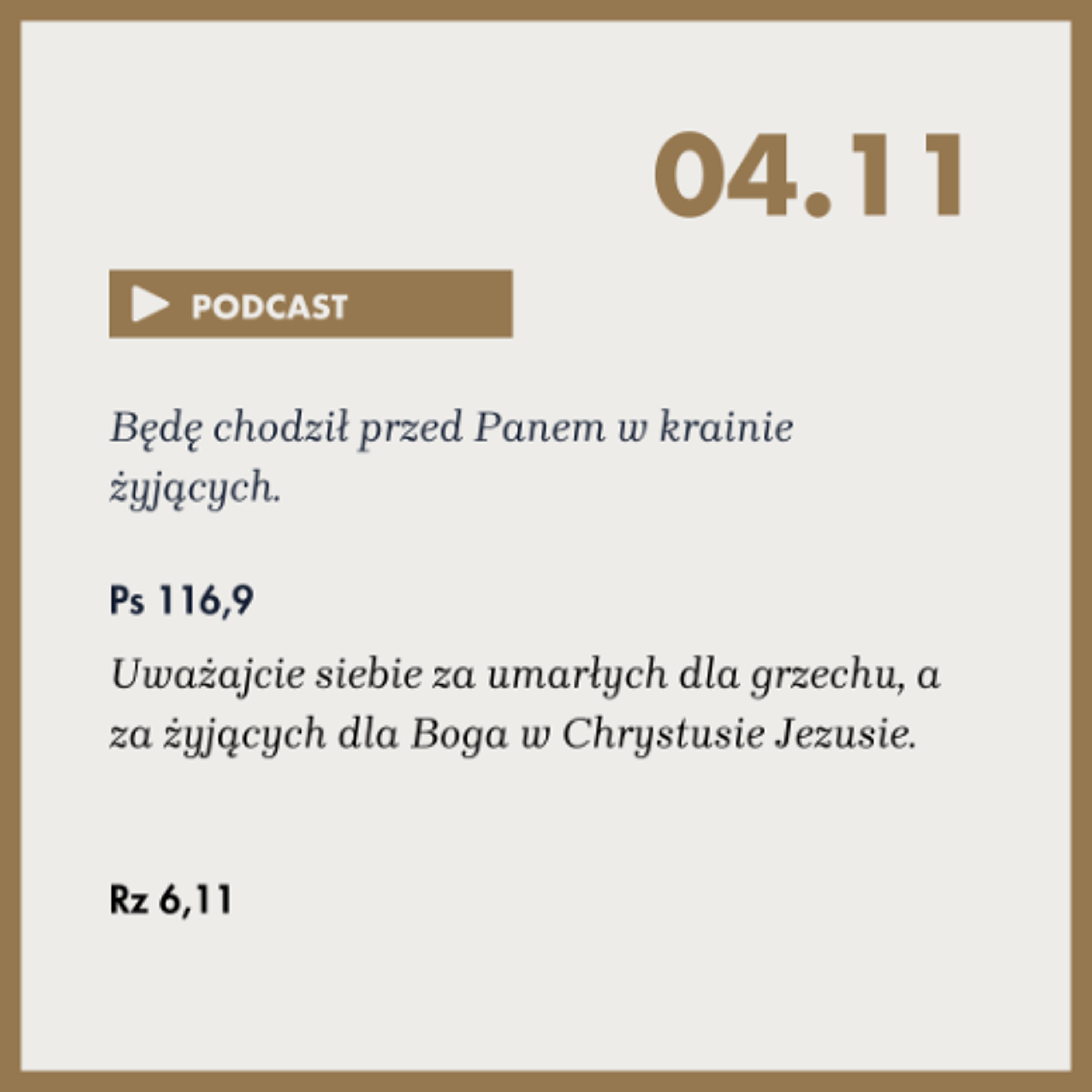 Poranek ze Słowem na 4 listopada 2025r episode artwork