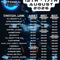Live @ Twitch.tv/SivroTV - 08/15/2026 [Twitch DJs Techno Raid Train]