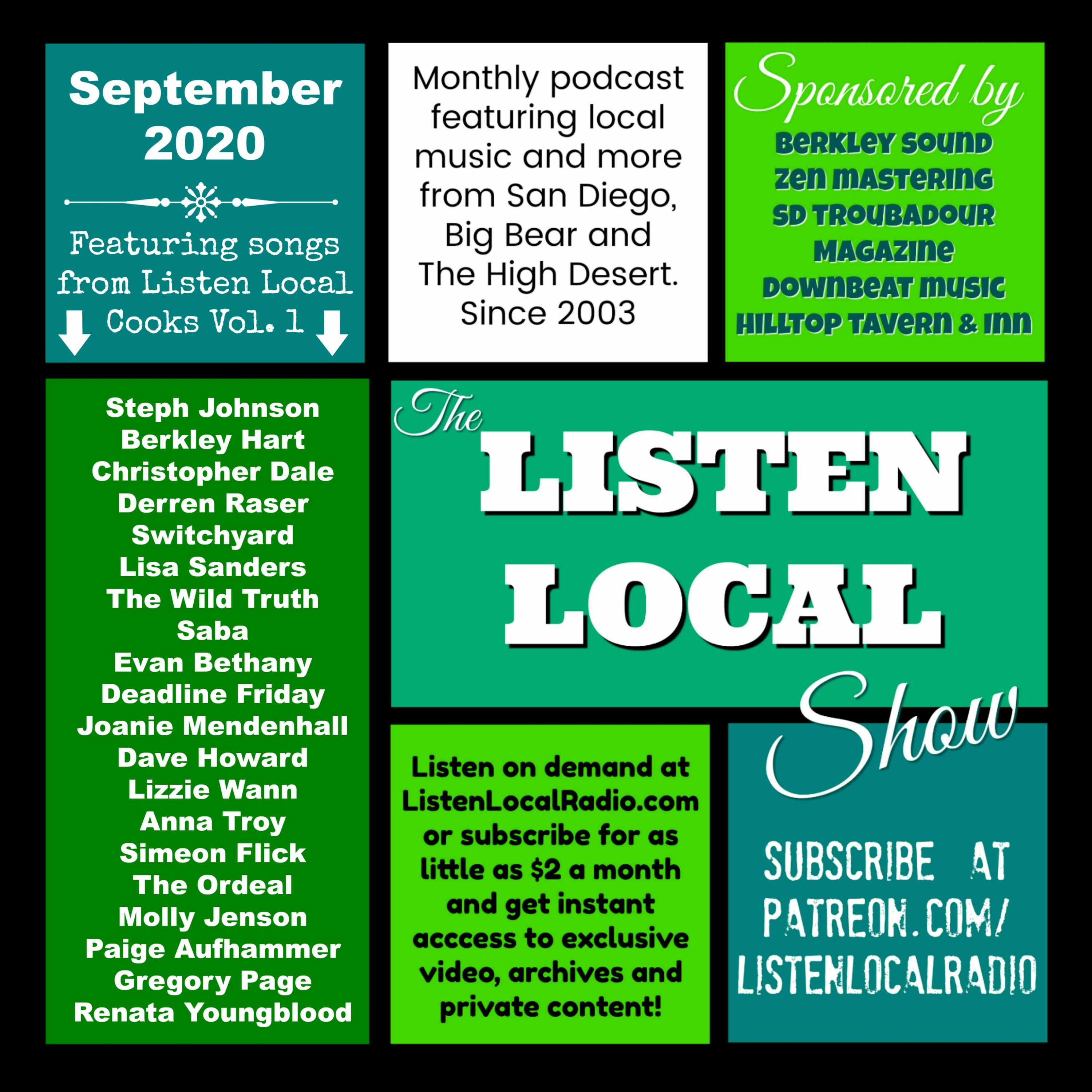 September 2020 Listen Local Show episode artwork