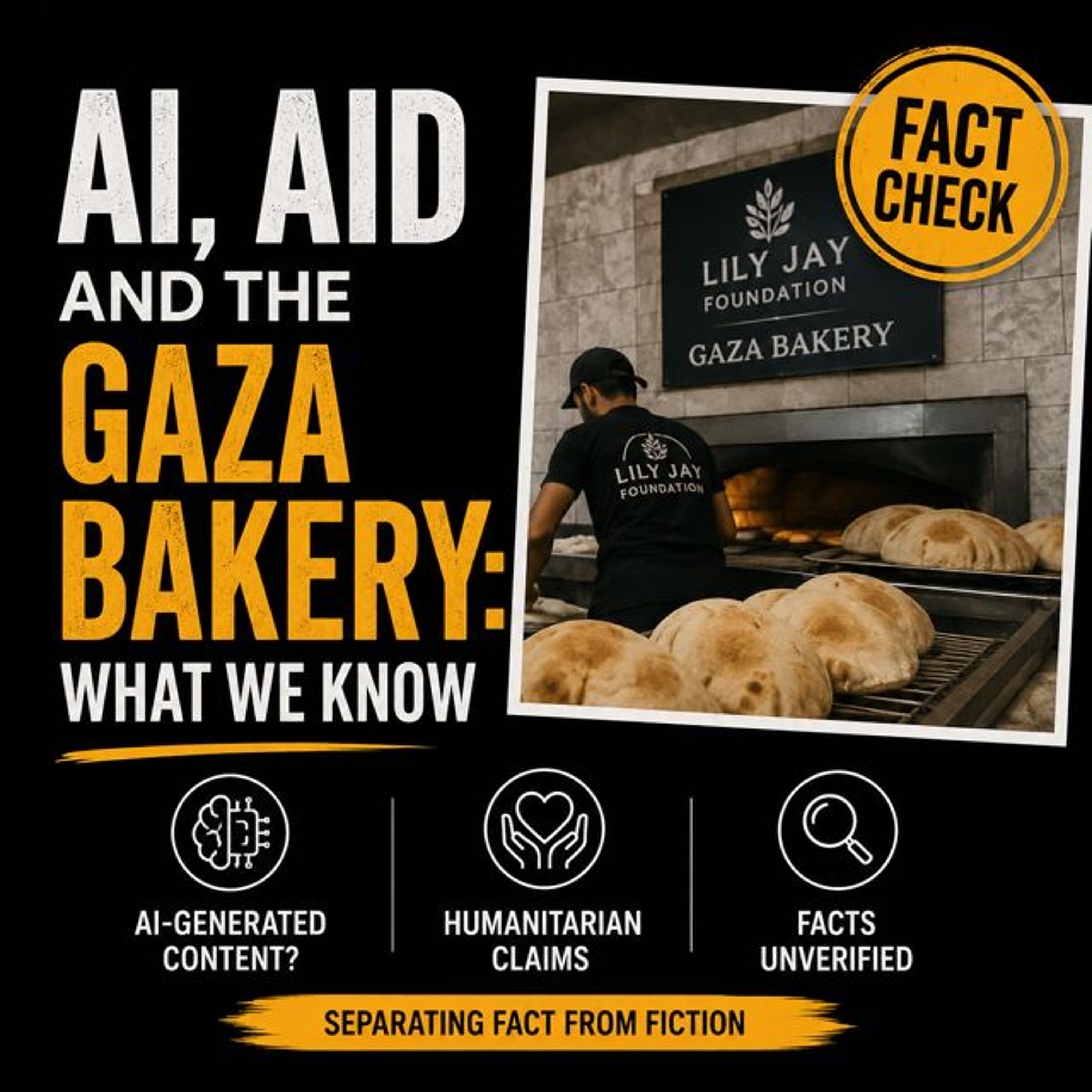 Fake Fact Check: AI, Aid and the Gaza Bakery: What We Know