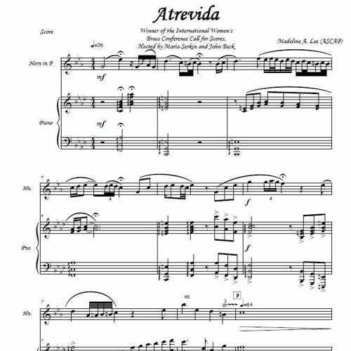 Atrevida- Horn and Piano (MIDI)