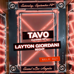 Sound Nightclub LA - Main guest: Layton Giordani