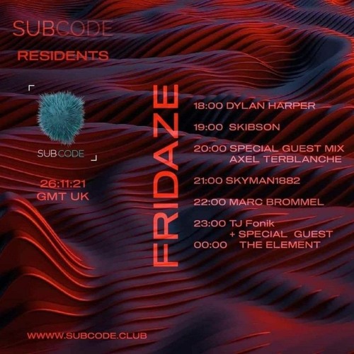 Fonik - Fragmentation on Subcode.club - Nov 22 2021 - Special Guest Laurent The Element