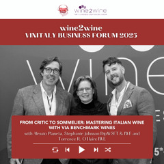Ep. 2520 Mastering Italian Wine with VIA Benchmark Wines | wine2wine Vinitaly Business Forum
