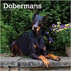 eBooks ✔️ Download Dobermans | 2023 12 x 24 Inch Monthly Square Wall Calendar | BrownTrout | Animals