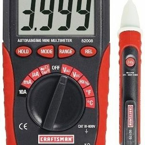 Stream Craftsman Digital Multimeter 82082 User Manual VERIFIED by