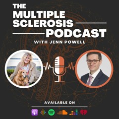 Jenn sits with neurologist and researcher Dr. Daniel Ontaneda