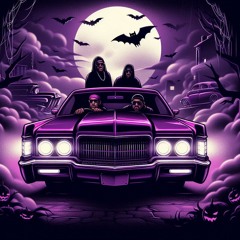 Purple Long Car with Bvvv Sound