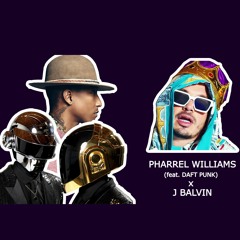 PHARREL WILLIAMS (feat. DAFT PUNK) x J BALVIN • WHITE GUST OF WIND Adrián Saladino (REMIX/MASHUP)