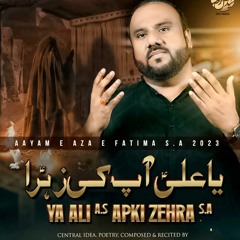 Ya Ali (a.s) Apki Zehra (s.a)  --  Zill e Raza Zaidi  --  Ayyam e Fatmiyah (s.a)  --  2023