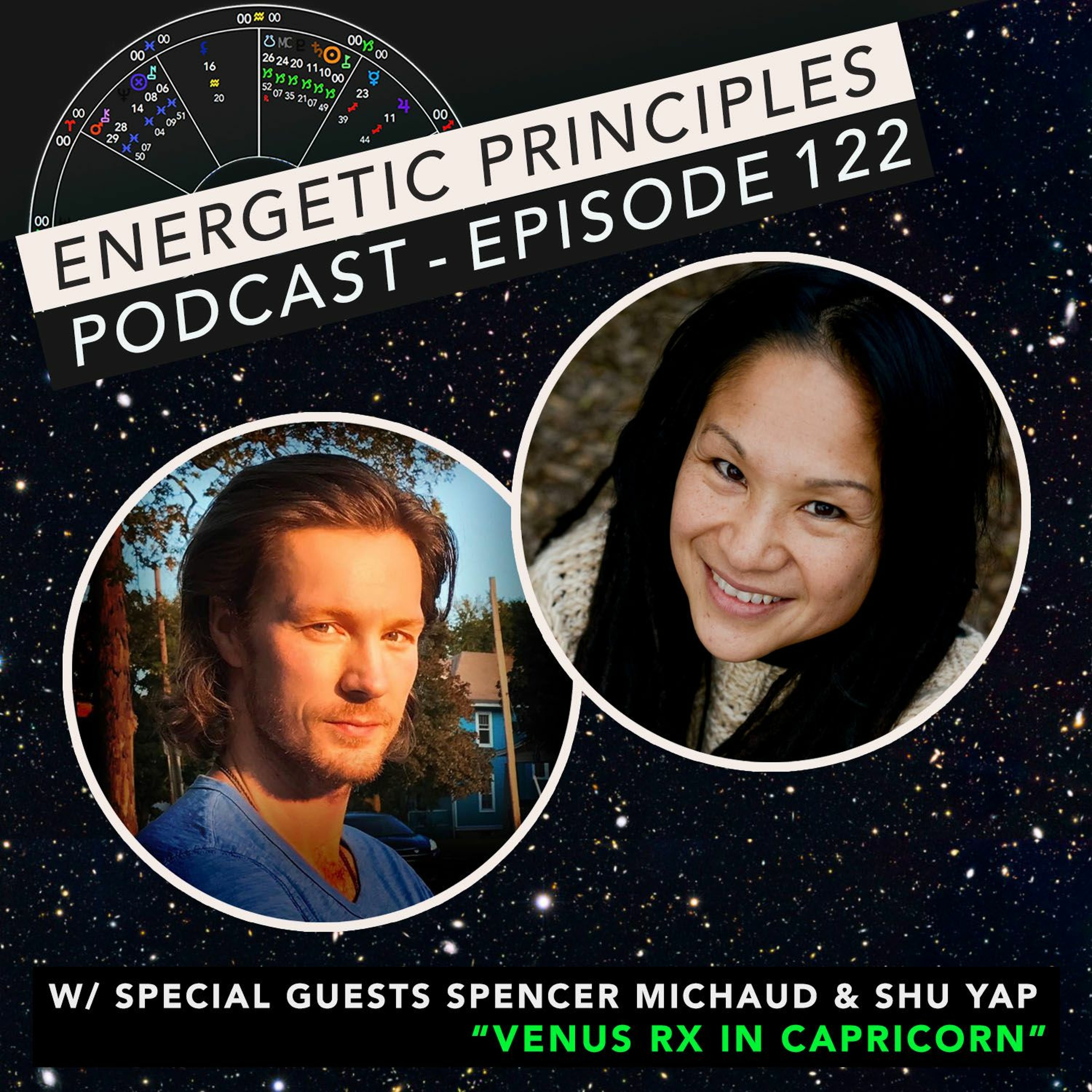 EP Podcast #122 w/ special guests Spencer Michaud & Shu Yap - Venus RX in Capricorn episode artwork
