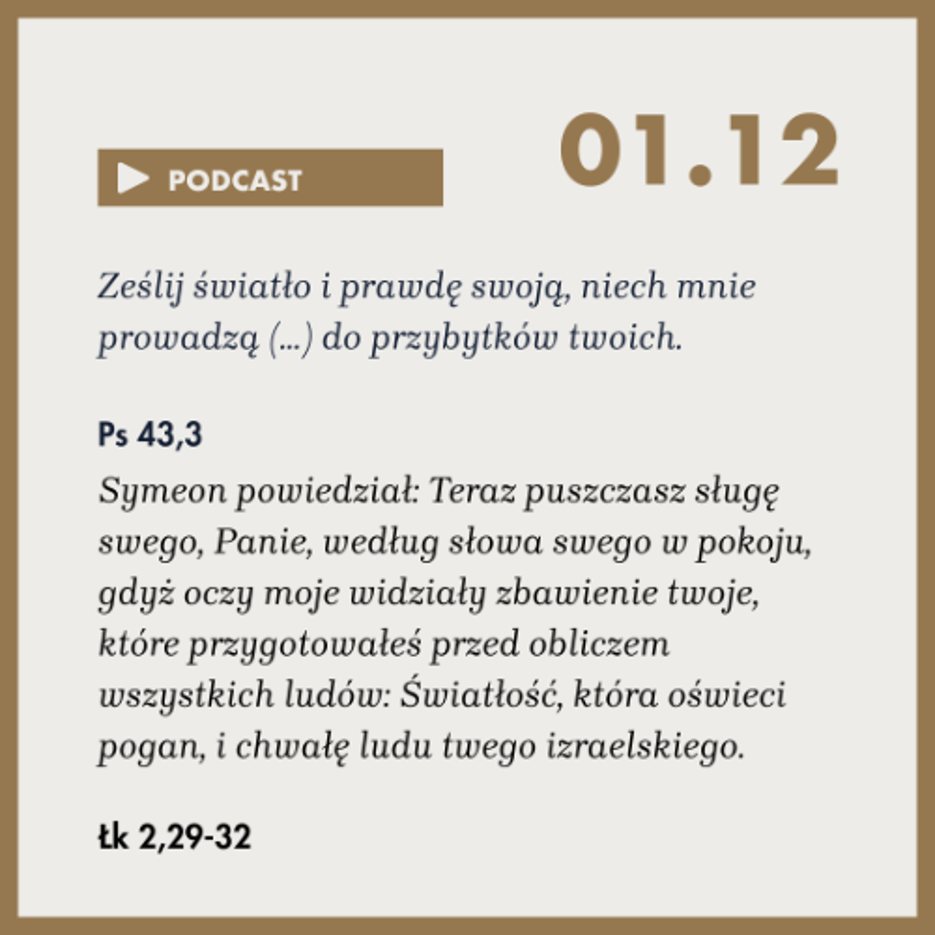 Poranek ze Słowem na 1 grudnia 2025 episode artwork