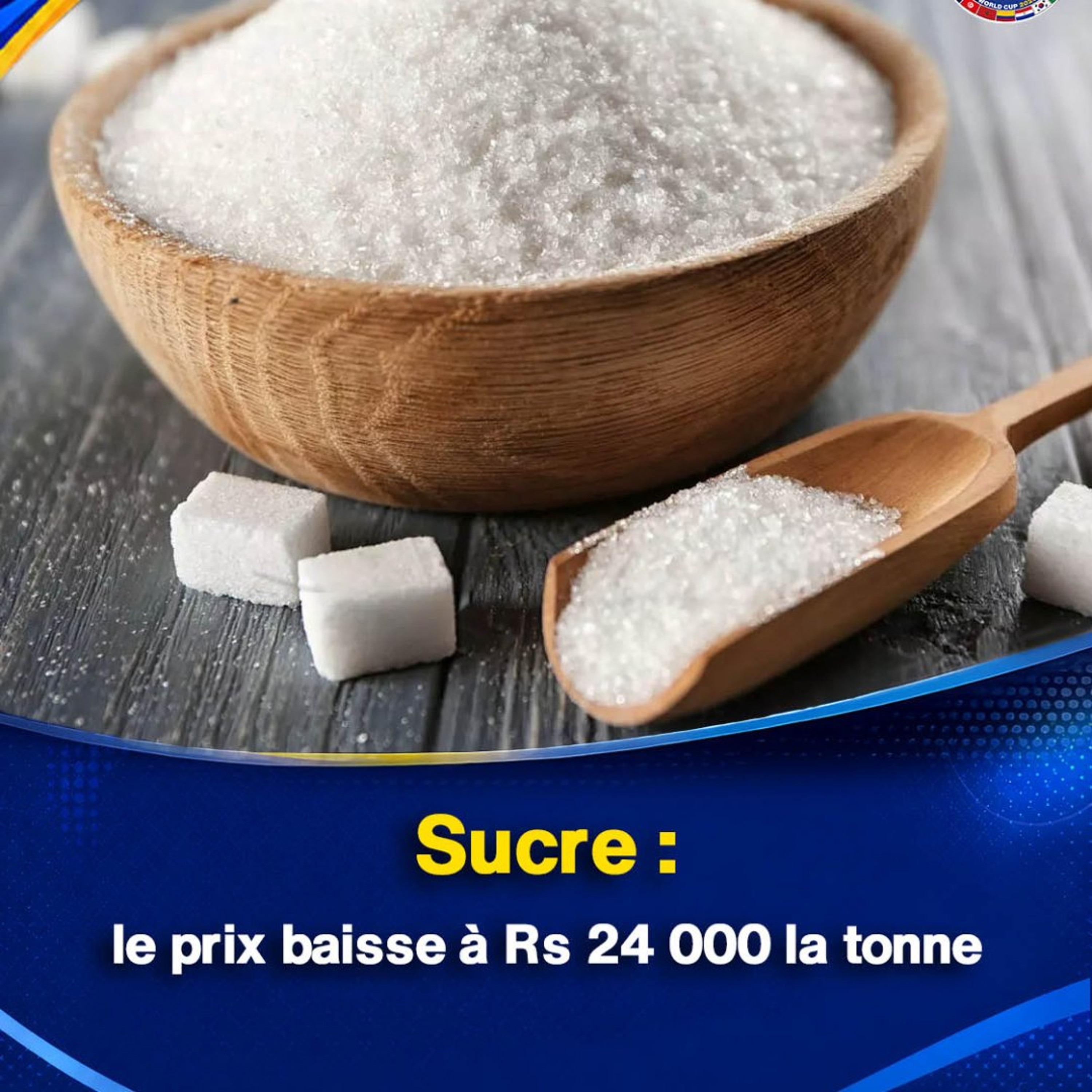 Sucre : le prix baisse à Rs 24 000 la tonne