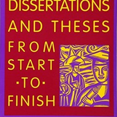 [READ] EBOOK 📘 Dissertations And Theses from Start to Finish: Psychology And Related