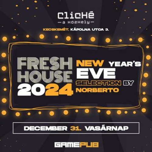 Norberto - Live Set @ New Year's Eve Selection 2023.12.31 ClicHé Kecskemét