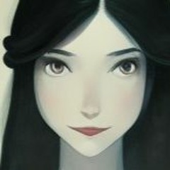 Heroine, Black Long Hair, Wearing White Dress, In Studio Ghibli Style