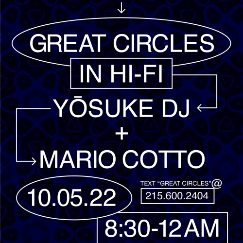 Stream In Hi-Fi - Session 1: Yōsuke DJ & Mario Cotto - 05Oct2022