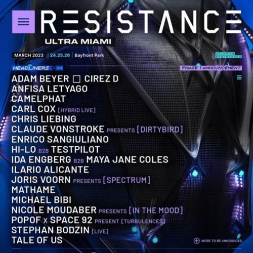Mathame @ Resistance Stage, Ultra Music Festival Miami, 2023-03-26