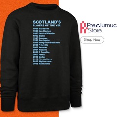 Scotland’s players of the year shirt