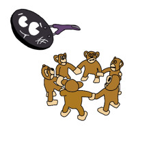 HAPPY MONKEY CIRCLE (DJ INJURY x MR. SMILING FRYING PAN)