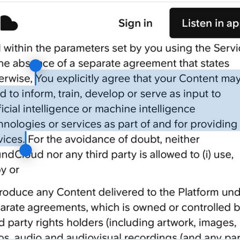 deleted all my songs so they cant train ai on my music, listen to me on youtube instead