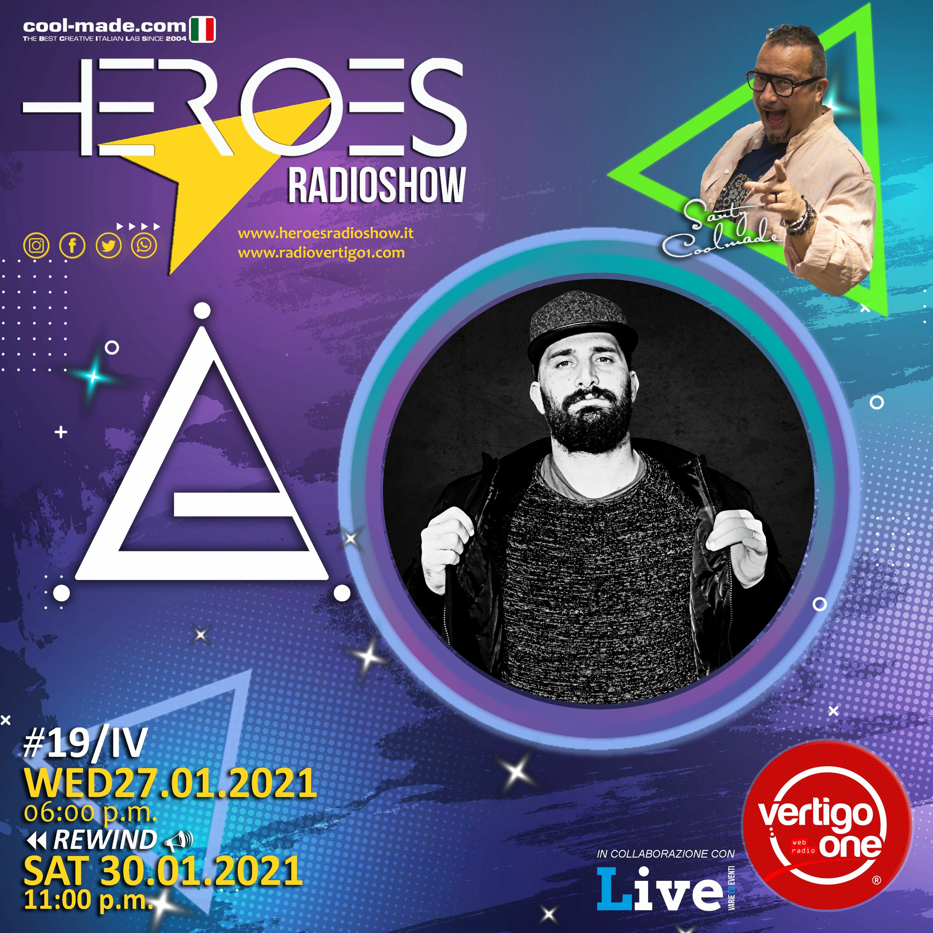 #19/2020-21> HEROES RadioShow - Special Guest LA.ROS episode artwork