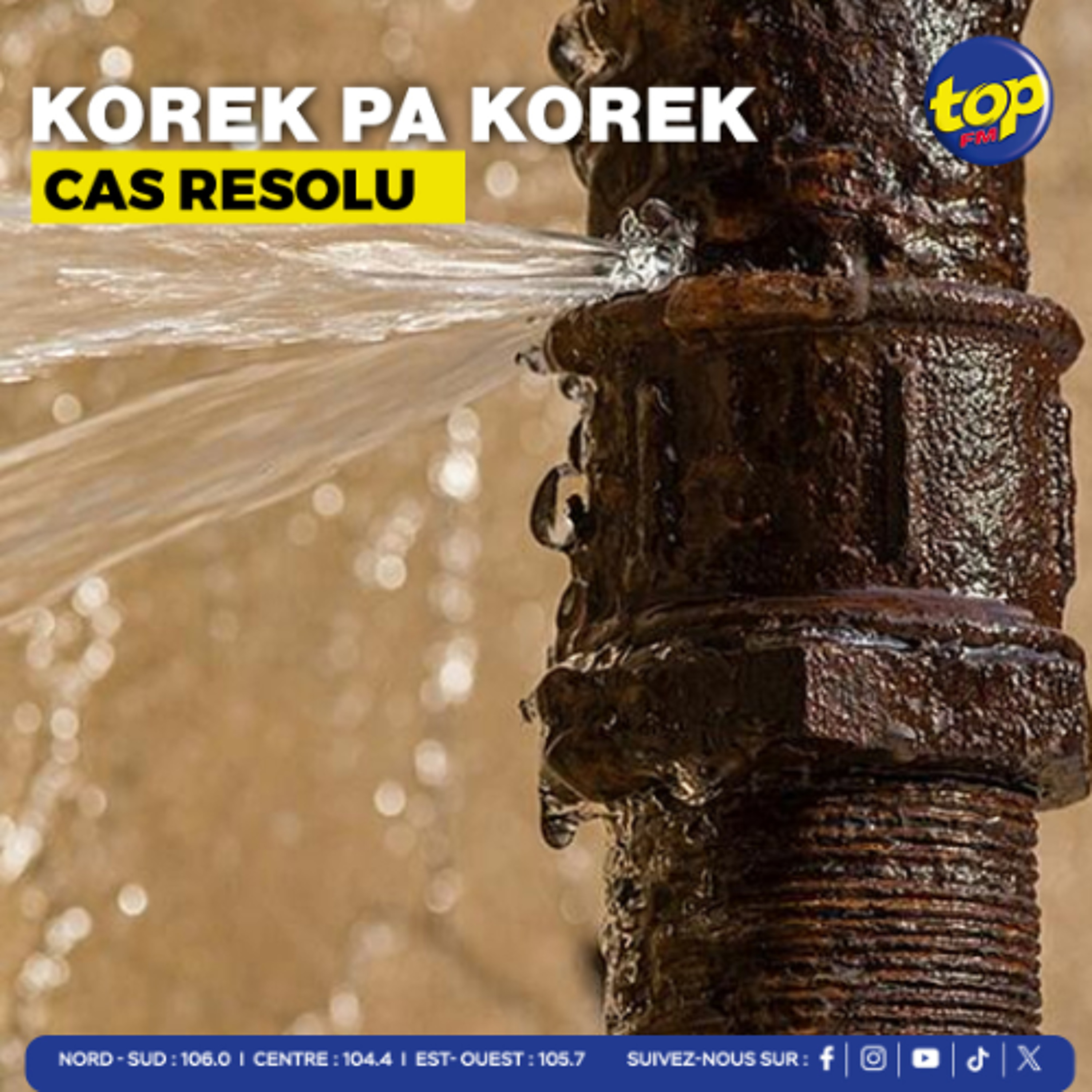 Fuite d’eau à Cassis : Une auditrice remercie Top FM