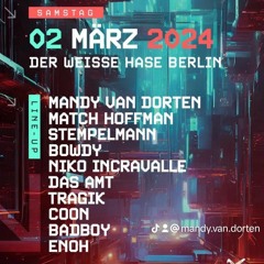Der Weisse Hase Berlin - Barfloor 02.03.24 Mandy van Dorten