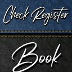(PDF/Ebook) Check Register Book: 7 Column Payment Record, Record and Tracker Log Book, Personal Chec