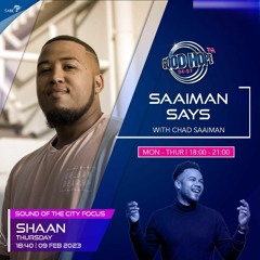 Good Hope FM - Saaiman Says (Sound of the City Focus) Interview (9/2/23)