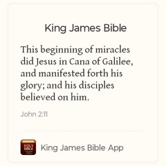 Miracles KJV: John 2:11