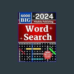 [EBOOK] 📚 4000 BIG Word Search for Adults: Large Print (200 Themed Puzzles): Relaxing Big Font Wor