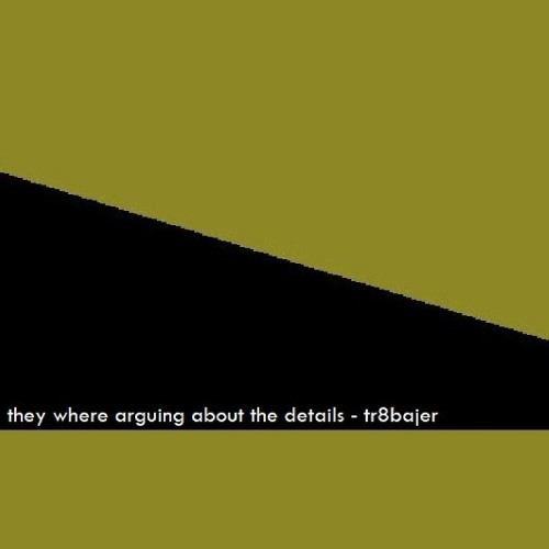 they where arguing about the details