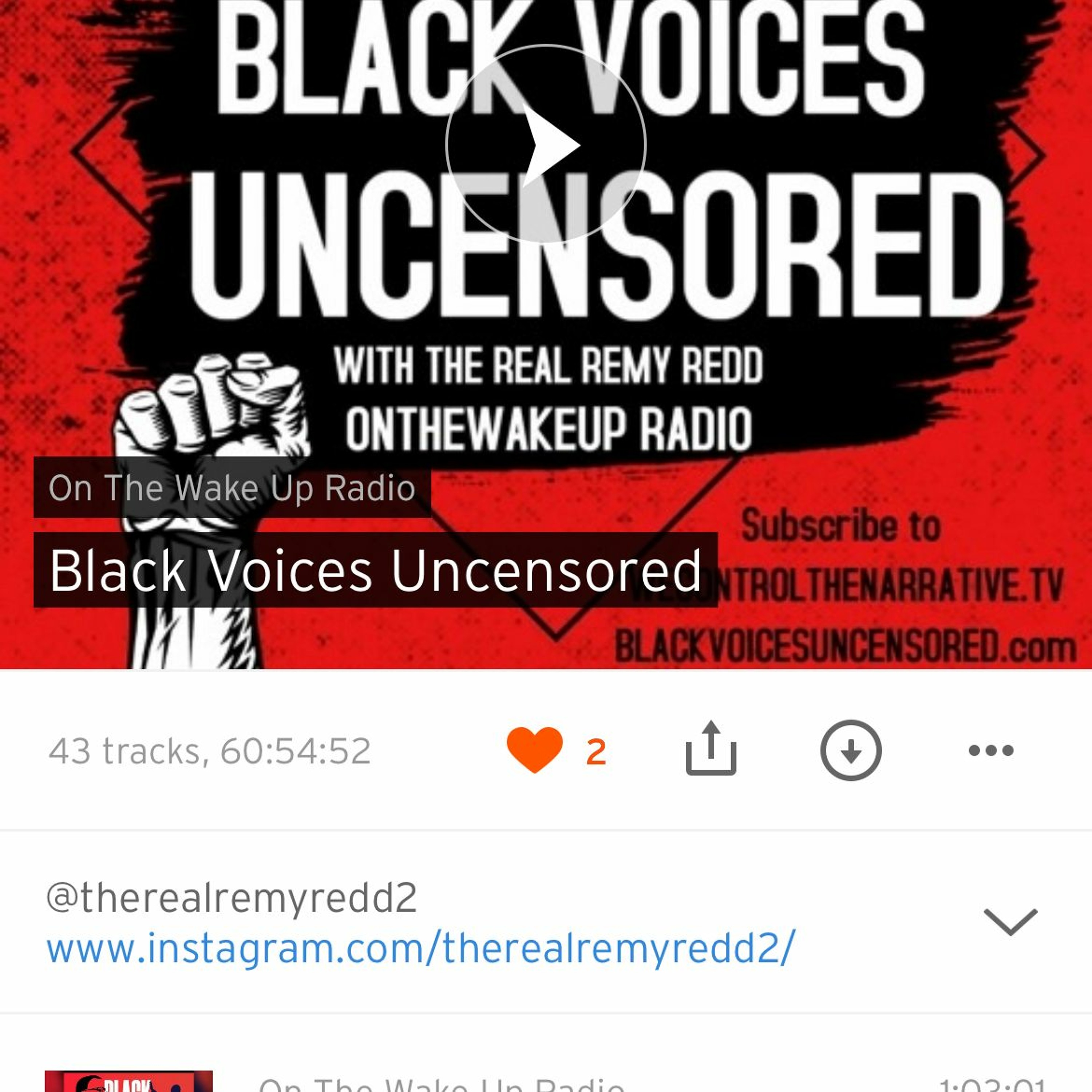 Black Voices Uncensored: Host @Therealremyredd2 "Black Artists" episode artwork