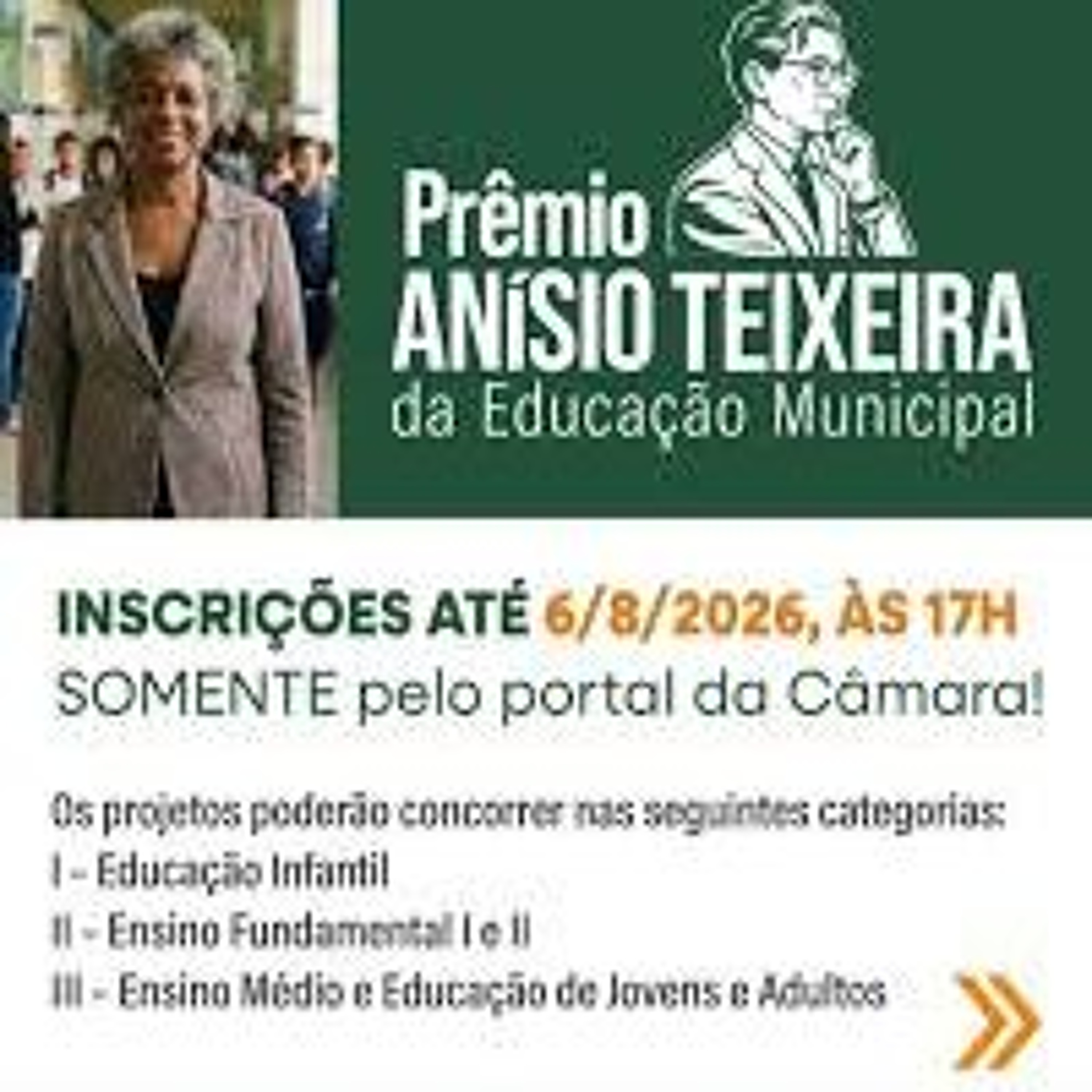01.06.2026 = INSCRIÇÕES ABERTAS PARA O PRÊMIO ANÍSIO TEIXEIRA COM PROJETOS INOVADORES EM EDUCAÇÃO episode artwork