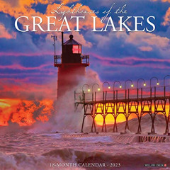 VIEW EBOOK 💏 Lighthouses of the Great Lakes 2023 Wall Calendar by  Willow Creek Pres