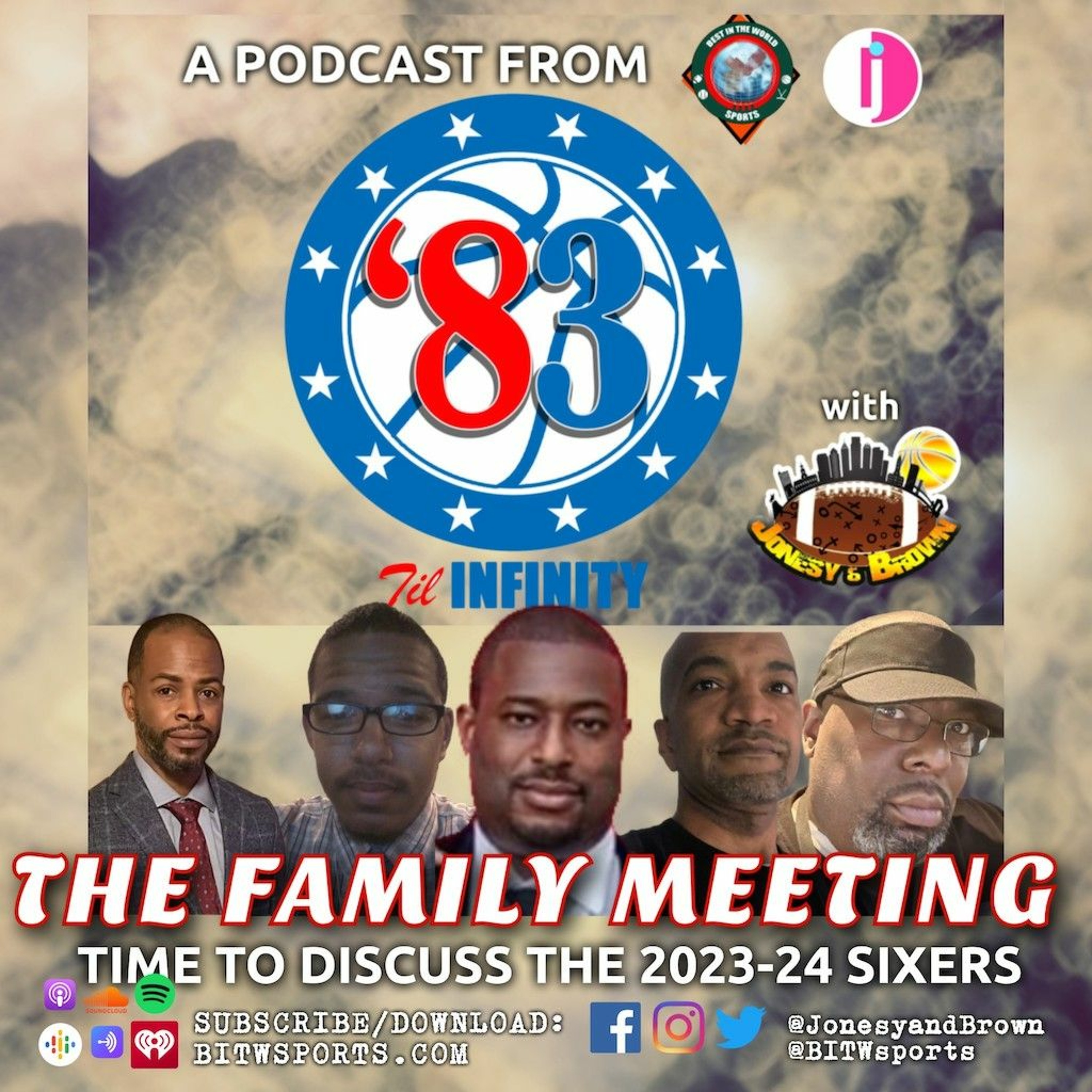 Jonesy & Brown Ep. 75 - #83tilInfinity: The Sixers Family Meeting episode artwork