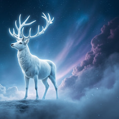 Celestial White Stag ｜ 963Hz Cosmic Sleep Gate