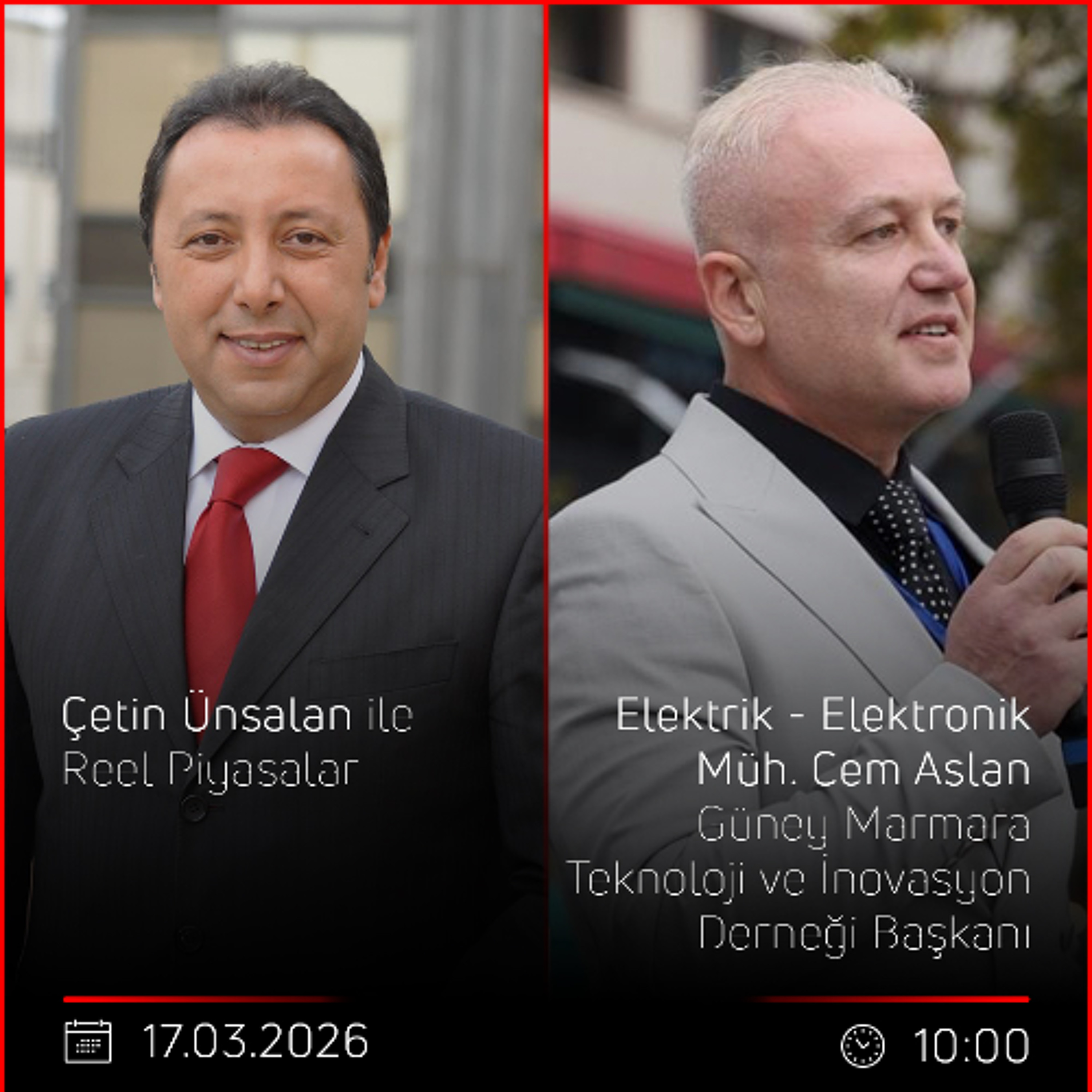 Elektrik- Elektronik Müh. Cem Aslan - Çetin Ünsalan ile Reel Piyasalar episode artwork