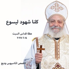 كلنا شهود ليسوع - القمص أثناسيوس وديع 14-6-2025- قداس السبت