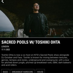 NTS Sacred Pools w/ Toshiki Ohta - 17.11.22