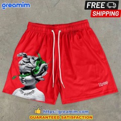 Uptop Lil Baby Drip Harder Drawstring Red Short