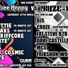DJ Breaks live at FREE HAPPY vs CRUZE-IN - 27.4.24