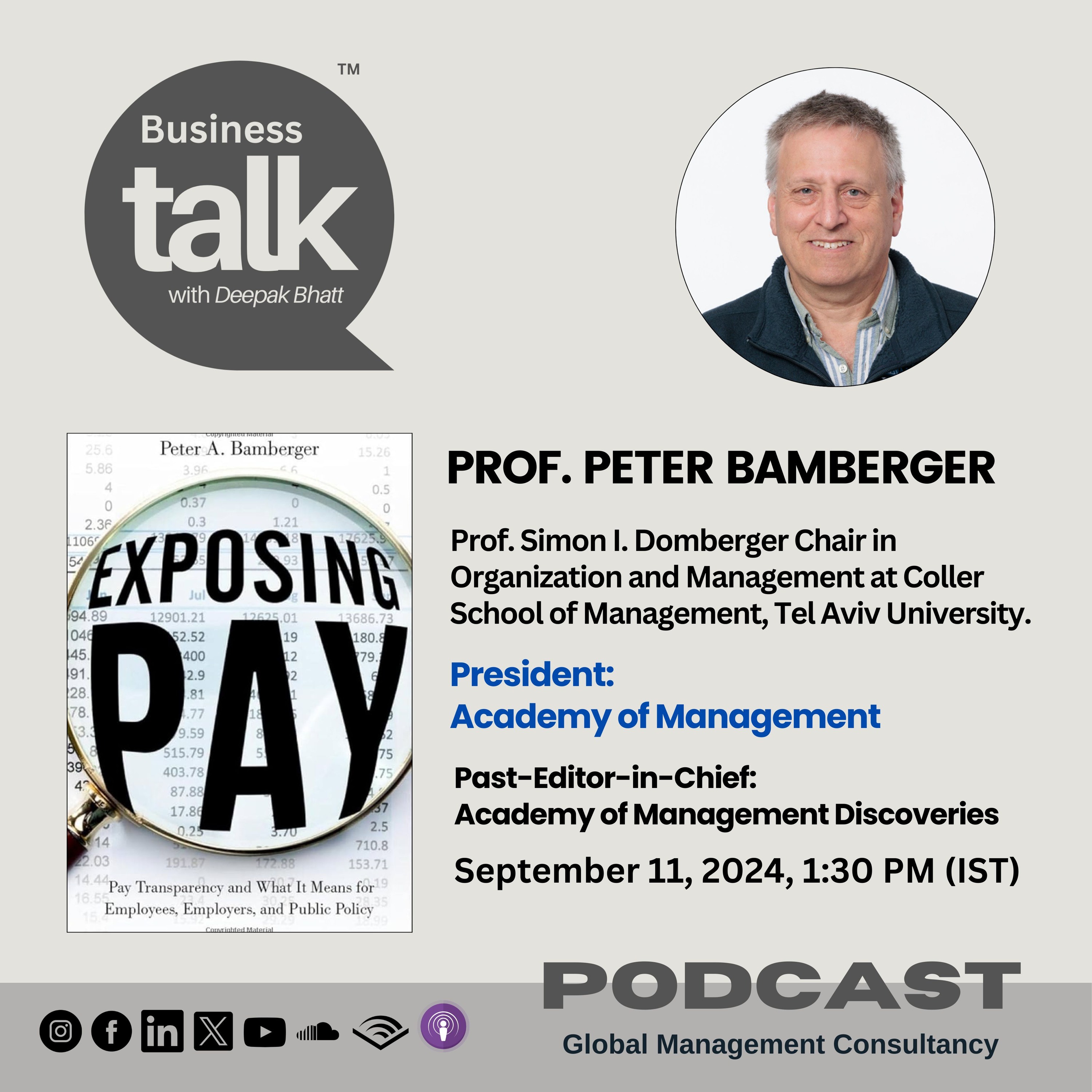 Unveiling Pay Transparency: Insights from Prof. Peter Bamberger on His Book "Exposing Pay" episode artwork
