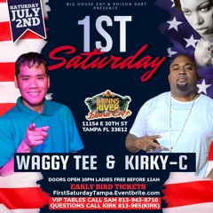 WAGGY TEE LIVE AT "1ST SATURDAY"  DUNNS RIVER ISLAND CAFE-TAMPA,FL 7-2-22